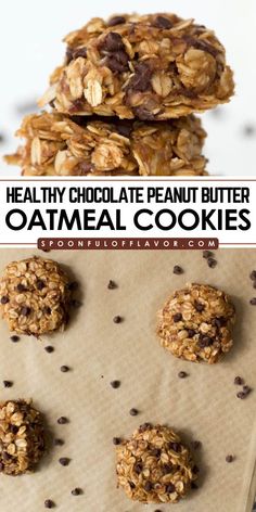 Prepare this Easy Healthy No Bake Chocolate Peanut Butter Oatmeal Cookies! A perfect healthy breakfast idea and healthy snack recipe, these gluten free, vegan, and dairy free treats are great for on the go. Enjoy a delicious and nutritious bite anytime! Chocolate Peanut Butter Oatmeal Cookies, Chocolate Peanut Butter Oatmeal, Cholesterol Friendly Recipes, Gluten Free Dairy Free Dessert, Butter Oatmeal Cookies, Healthy No Bake, Dairy Free Cookies, Breakfast Cookies Healthy, Cholesterol Recipes