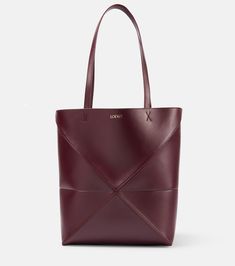 Designer Leather Tote Bucket Bag, Designer Leather Bucket Bag Tote, Elegant Bags With Leather Backing For Shopping, Luxury Burgundy Bag In Soft Leather, Luxury Burgundy Bags In Soft Leather, Designer Burgundy Leather Bags, Luxury Burgundy Soft Leather Satchel, Modern Calf Leather Shoulder Bag With Leather Backing, Modern Burgundy Leather Bag