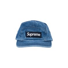 Find SUPREME Washed Chino Twill Camp Cap 'denim on Editorialist. From the FW23 collection, this Supreme camp cap resembles a pair of blue jeans. The hat is made from washed chino twill in a classic denim color and features a logo embroidery on the front.