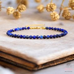 This lapis lazuli dainty bracelet is fun and easy to wear and match with any outfit. They can express your style, mood, or personality in a subtle and charming way. It is perfect for anyone who loves minimalist style, natural stones. It is a unique and meaningful gift for yourself or someone special. You can wear it by itself or mix it with other bracelets for a fun and trendy look. If you have a large demand of the stone beads or bracelets, please feel free to contact us for details. - Material Blue Minimalist Beaded Bracelets As Gift, Minimalist Blue Beaded Bracelets As Gift, Minimalist Blue Beaded Bracelet As Gift, Minimalist Blue Beaded Bracelets For Gift, Adjustable Sapphire Beaded Bracelets As Gift, Adjustable Blue Crystal Bracelet As Gift, Minimalist Blue Bracelets, Sapphire Lapis Lazuli Bracelets As Gift, Handmade Minimalist Blue Bracelet