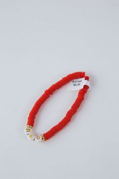 Rock this Red Friendship Bracelet and channel your inner Taylor Swift! With a stretchy 7" circumference and clay beads, this beaded bracelet adds a pop of color to any outfit. Spread the love and friendship with this fun and playful accessory. General Info: Fashion Jewelry Stretch Bracelet 7" Circumference Clay Beads Beaded Bracelet Taylor Swift Red Friendship Bracelet, Bracelet Taylor Swift, Taylor Swift Accessories, Love And Friendship, Clay Beads, Clothing Company, Friendship Bracelet, Stretch Bracelet, Stretch Bracelets