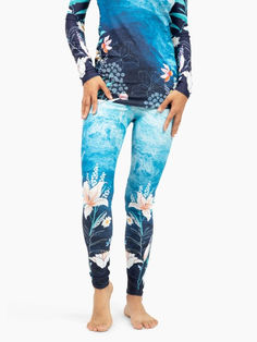 SUP, Paddle, Swim, Surf, Snorkel or Scuba - UPF swim pants with Ocean Floral Print - Made in America Swim Leggings, Sup Paddle, Swim Pants, Ocean Print, Spandex Leggings, Paddle Board, Paddle Boarding, Made In America, Snorkeling