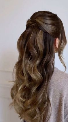 #HairColorIdeasForBrunettes #HairstylesForLongHair #HairColor #HairDyeIdeas #HairAccessories #HairAesthetic #HairArt #HairAndBeardStyles #HairAccessoriesForWomen #HairAffair #HairAccessoriesClips #HairBraids #HairBeauty #HairBraidDesigns #HairBow #HairBrush #HairBunTutorial Up Hairstyles For Wedding Bridesmaids, Wedding Winter Hairstyles, Wave Hairstyles For Wedding, Unique Half Up Half Down Wedding Hair, Bridesmaid Hairstyles Winter Wedding, Hair Down Hairstyles Formal, Princess Hair Wedding, Long Hairstyles Bridesmaid, Half Up Half Down Wedding Hair With Bow