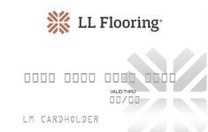 the l'flooring credit card is shown