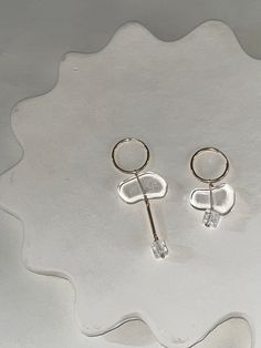 Landform Earring 11 – Marida Jewelry Trendy Handmade Sterling Silver Earrings, Elegant Clear Crystal Earrings With Ear Wire, Everyday Heart Pendant Jewelry, Clear Pierced Jewelry For Party, Clear Dangle Jewelry For Party, Modern Solo Round Earring, Elegant Pierced Crystal Earrings For Everyday, Chic Silver Linear Earrings Gift, Chic Crystal Earrings As Gift