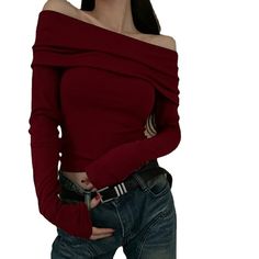 This captivating red one-shoulder long sleeve is a must-have for the modern woman. Perfect for your evenings out, its retro look is ingeniously combined with modern design to create a look that is both timeless and fashion-forward. Crafted from luxurious fabric, this will add a touch of sophistication to your wardrobe. Features: -80% Polyester，20% Elastane -One Shoulder -Solid Color -Regular fit -Vintage style