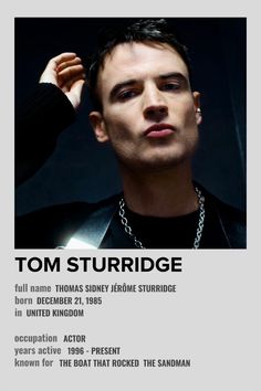 the poster for tom stubridge's upcoming album