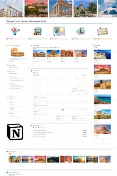 Free Notion Templates Pink Notion Template, Itinerary Template Free, Student Planner Organization