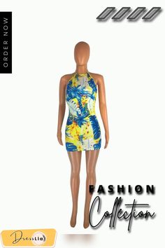 Sexy Cross Bandage Backless Summer Print Beach Dresses Bodycon Halter Neck Dress For Summer, Fitted Strapless Halter Dress For Beach, Stretch Backless Halter Dress For Vacation, Stretch Backless Mini Dress For Vacation, Backless Stretch Mini Dress For Vacation, Strapless Summer Mini Dress For Beach, Mini Dress For Beach Season Clubbing, Mini Dress For Club And Beach Season, Beach Bodycon Strapless Mini Dress