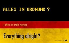 the german flag has been changed to red, yellow and black with words written below it