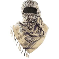 PRICES MAY VARY. MATERIALS: The Tactical Shemagh Scarf Is Made From 100% Cotton Woven, Extremely Soft, Breathe Freely, Lightweight, Quick-drying, No Fade, No Deformation And Anti-wrinkle. It Protects From Heat In The Summer And Keeps You Warm During The Cold Winter Days. APPROPRIATE SIZE: This Shemagh Scarf Is Large Enough, Size Approximately 43” X 43”, Perfect Size For All The Classic Neck & Head Scarf Wraps. Wrapping The Scarf Around Head And Neck Provides Optimal Protection From The Various E Bling Clothes, Desert Scarf, Shemagh Scarf, Arab Scarf, Winter Headwear, Desert Fashion, Head Wrap Scarf, Scarf Men, Paintball