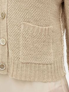 Hemp, 68% , Cotton, 32% Classic Beige Knit Cardigan, Textured Knit Cardigan For Work, Classic Textured Knit Long Sleeve Cardigan, Elegant Knit Sweater With Pockets, Elegant Long Sleeve Knit Cardigan, Beige Textured Knit Cotton Cardigan, Beige Cotton Open Knit Cardigan, Winter Cotton Fine Knit Cardigan, Casual Beige Fine Knit Outerwear