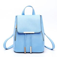 Women Backpack High Quality - Julie bags Blue Backpacks, Leather School Bag, Leather School Backpack, Cute Mini Backpacks, Aesthetic Backpack, Anti Theft Backpack, Trendy Bags, Mini Backpacks, Backpacks For School