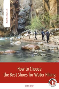 the cover of how to choose the best shoes for water hiking