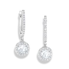 Elegant Diamond Earrings With Single Cut Lab Grown Diamonds, Timeless Diamond White Diamond Earrings With Single Cut, Timeless Diamond White Earrings With Pave Setting, White Gold Bridal Earrings With Single Cut Diamonds, Bridal White Gold Earrings With Single Cut Diamonds, Timeless Pave Set Drop Earrings, Timeless Diamond White Earrings With Single Cut Diamonds, Timeless Drop Earrings With Pave Setting, Luxury Bridal Earrings With Pave Setting