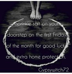 Salt Magick, First Friday Of The Month, Protection Spell, Wiccan Magic, Magic Spell Book, Witchy Tips, Witch Spirituality, Wiccan Spell Book, Witchcraft Spell Books