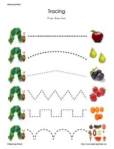 the very hungry caterpillar worksheet for children to practice their counting skills