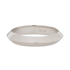 a white gold wedding ring on a white background