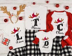 Family Christmas Name Shirt, Monogrammed Family Christmas Shirt, Personalized Christmas Family T-Shirt, Custom Christmas Shirt With Name NOTE: T-shirts, Sweatshirts, and Hoodies are true to size. If you prefer an oversized fit, please select a larger size.    RETURNS AND EXCHANGES: Only accepted if the item is defective or damaged. Please consider carefully before purchasing. We strive for your satisfaction, so please contact us if you have any issues with our products. The material is a thick blend of cotton and polyester, providing a soft feel and warmth. It's also great for printing. There are no side seams. Hoodie and Sweatshirt: 50% Cotton 50% Polyester Made from specially spun fibers that create a strong and smooth fabric, perfect for printing. Polyester fibers are extremely durable, Christmas Sweatshirt Family Cricut, Christmas Tshirts Vinyl Family, Monogramed Christmas Shirts, Christmas Shirt Monogram, Personalized Family Christmas Tshirts, Kids Birthday Shirt, Matching Family Christmas Shirts, Christmas Pjs Family, Christmas Letters