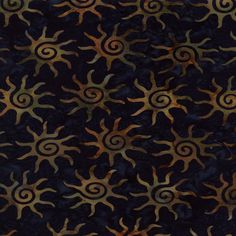 an abstract background with gold and black swirls on a dark blue background, which is very similar to the sun's rays