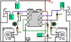 the wiring diagram for an electrical device