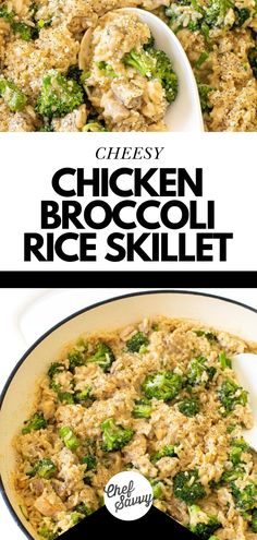 Save this recipe for the Best Quick and Easy Cheesy Chicken Broccoli Rice Skillet. This Cheesy Chicken Broccoli Rice Skillet is a comforting and flavorful one-pan meal that combines tender chicken, crispy broccoli, and fluffy rice! This quick and easy dish is perfect for busy weeknights, delivering a wholesome meal with minimal cleanup! Follow Chef Savvy for more Family Friendly Ideas for Dinner! Chicken Broccoli Rice Stovetop, Chicken And Rice Skillet Easy, Easy Chicken Broccoli Rice, Broccoli Rice And Chicken, Broccoli Chicken Rice, Chicken Rice Skillet