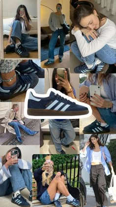 Check out oliwiaalewandowskaa's Shuffles Blue Adidas Shoes, Adidas Gazelle Outfit, Adidas Samba Outfits, Samba Outfits, Looks Adidas, Adidas Outfit Shoes, Adidas Samba Outfit, Samba Outfit, Look Adidas