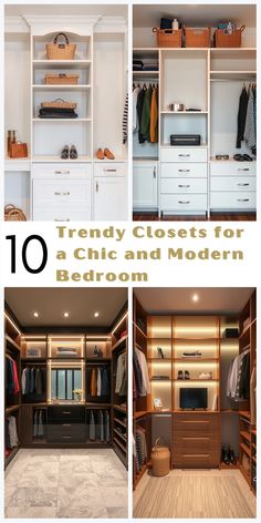 the top ten closets for a chic and modern bedroom