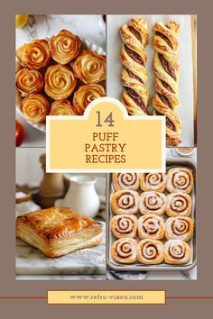 14 Irresistible Puff Pastry Recipes You Need to Try Today! - Retro Vixen Ready Made Puff Pastry Recipes, Turnovers Savory, Puff Pastry Cookies, Recipes Using Puff Pastry, Puff Pastry Treats, Pancake Syrup Recipe, Puff Pastry Recipes Savory, Puff Pastry Recipes Dessert, Puff Dessert