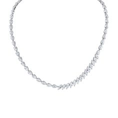 Adorn yourself with the pinnacle of luxury wearing our Marquise and Pear Shape Diamond Necklace. This necklace features a captivating arrangement of marquise and pear-shaped diamonds meticulously set to exude maximum brilliance and sophistication. Luxury Diamond White Marquise Cut Diamond Necklace, Luxury Marquise Cut Diamond White Necklace, Luxury Diamond Necklace With Marquise Cut, Luxury Marquise Diamond Cut Necklace, Marquise Diamond Necklace With 17 Jewels, Luxury Marquise Necklace For Anniversary, Luxury Marquise Cut Diamond Accent Necklace, Formal Teardrop Jewelry With Baguette Diamonds, Formal Teardrop Baguette Diamond Jewelry