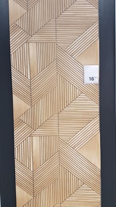 a door with a wooden pattern on it