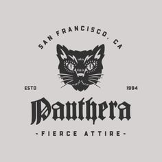 the logo for san francisco, ca panthera fierce atifee - tire