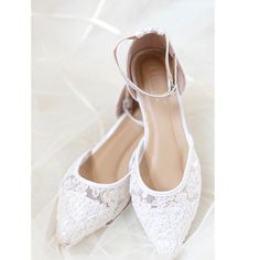 Kristen Lisicki added a photo of their purchase Lace Ankle Strap Wedding Shoes, Elegant Almond Toe Wedding Flats, White Flat Heel Bridesmaid Wedding Shoes, White Flat Heel Wedding Shoes For Bridesmaids, Lace Wedding Shoes With Flat Heel, Fitted Pointed Toe Wedding Shoes, White Pointed Toe Flats For Wedding, Fitted Lace Wedding Shoes With Pointed Toe, Fitted Wedding Shoes With Pointed Toe