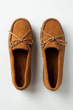 Suede upper, insole Rubber, rice husk sole Slip-on styling Imported | Tie Tread Moccasins by Minnetonka in Brown, Women's, Size: 11, Rubber/Suede at Anthropologie Cheap Casual Moccasins With Round Toe, Luxury Moccasins With Textured Sole And Moc Toe, Luxury Suede Round Toe Moccasins, Luxury Casual Moccasins With Woven Sole, Cheap Casual Round Toe Moccasins, Luxury Classic Moccasins With Textured Sole, Luxury Flat Moccasins With Leather Sole, Luxury Designer Calf Leather Moccasins, Elegant Luxury Moccasins With Leather Lining