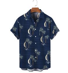 The composition of these shirt is : 100% polyester. It's slightly stretchy. This perfect patterns offers to the shirt trendy. 
SKU: MS0152219T


Colors
As Picture
Patterns

Patterns

Size for Men Shirts(US Standard Size)



　

Length(cm)


Shoulder(cm)


Bust(cm)


Sleeve Length(cm)



M
76
50.5
114
25.5


L
78
52.5
122
26


XL
80
54.5
130
26.5


2XL
82
56.5
138
27


3XL
84
58.5
146
27.5


4XL
86
60.5
154
28 Batiste Fabric, Men Hawaiian Shirt, Beach Fabric, Tropical Vacations, Cool Hawaiian Shirts, Beach Surf, Coconut Tree, Mens Hawaiian Shirts, Stylish Shirt