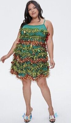 Top Seller for FOREVER 21 CHRISTMAS TREE TINSEL GARLAND BALLS UGLY PARTY MINI DRESS 0X XL 14, Fashion Women's Dresses Ugly Dress, Style Inspo Winter, Style Inspo Aesthetic, Style Inspo Summer, Orange Bodycon Dress, Ugly Dresses, Xmas Fashion, Cocktail Dresses Maxi, Christmas Tree Dress