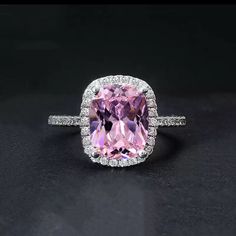 New Size 7 Light Pink Silver 925 Marriage Rings For Women, Marriage Rings, Marriage Ring, Macys Jewelry, Stone Fashion, Ring Settings Types, Simulated Diamond Rings, Tarnished Jewelry, Party Rings