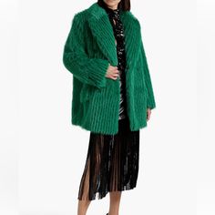 Stand Studio Zenni Faux Fur Coat Size 34. Beautiful Green Color Studio Green, Woman Standing, Faux Fur Coat, Green Colors, Faux Fur, Fur Coat, Jackets & Coats, Green, Women Shopping