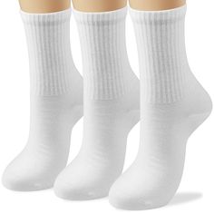 PRICES MAY VARY. Premium combed cotton white athletic socks with retro stripes in high ribbed top, fashion and chic for everyday wear. 2 sizes available fit for shoe size 6-9 and 9-11 respectively. Seamless Toe (Hand Link Toe Seam) - an expensive handcraft, provides extra comfort on toes. Latex free stretchy elastic in the top, sensory friendly; Socks stay up well all day long, no worries of faded colors, shrinkage or pilling. Nice softness and right thickness without hairy cushion in foot botto White High Socks, Stripes Clothing, Faded Colors, Sensory Friendly, Sports Socks, Retro Stripes, Junior Year, White Socks, All I Want For Christmas