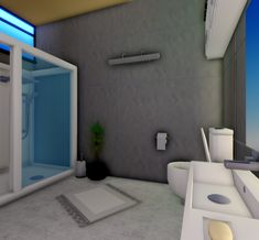 the bathroom is clean and ready for us to use in 3ds max or c4d