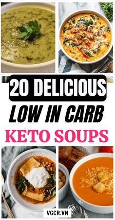 20 delicious low in carb keto soups