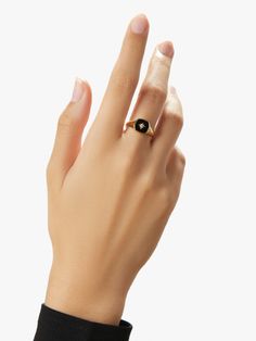 14k Gold Signet Ring, Star Symbol, Mother Of Pearl Ring, Bold Rings, Detailed Jewelry, Gold Signet Ring, Onyx Stone, Letter Necklace, Favorite Rings