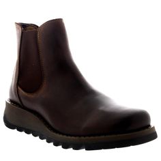 PRICES MAY VARY. Chelsea style pull on boot, round toe Closure: Without closure Inner material: Synthetic Upper material: Leather Sole: Rubber.Heel shape: Wedge heel.Chelsea style pull on boot, round toe Boot Outfits, Fly London, Pull On Boots, Ladies Of London, Ankle Bootie, Chelsea Boot, Rubber Heels, Boots Outfit, Ankle Booties