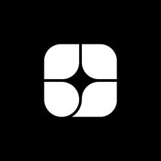 a black and white logo with the letter b in it's center, on a dark background