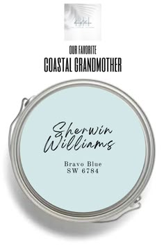 the logo for coastal grandmother, sheryl williams's honey blue sw094