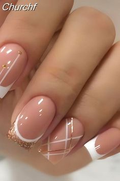 Short Simple Nail, Nails Short Simple, Short Nails Square, Nail Pink, Full Cover Nail Tips, Fake Nail Tips, Fancy Nails Designs, Purple Nail