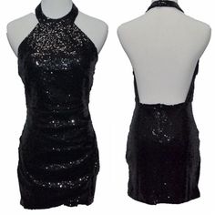 This is women's clubwear short dress,highlights the halter neckline of this sequined bodycon dress ,open back and irregularity margina make you a seductive look,unique style, makes you more beautiful, fashionable, and charming.Material: Sequin + Cotton Blend Size: S(XS),M(S), L茂录_茂录, XL(L)Color:_Red, Black, GoldCollar: O-NeckSleeve: SleevelessStyle: SexyPattern: SequinOccasion: Evening, PartyGarment Care: Hand-wash Glamorous Backless Sequin Dress With Back Opening, Sequin Backless Mini Dress For Cocktail, Backless Mini Dress With Contrast Sequin For Cocktail, Glamorous Summer Backless Dress, Halter Neck Dress With Back Opening For Night Out, Backless Sequin Mini Dress For Cocktail, Backless Sequin Dresses For Night Out, Sequin Mini Bodycon Dress For Date Night, Sequin Mini Length Bodycon Dress For Date Night