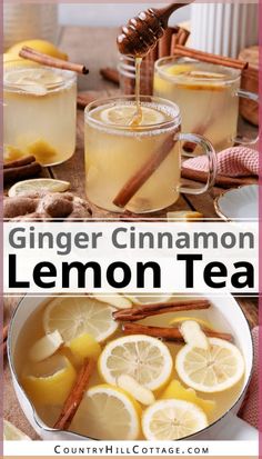 the recipe for ginger cinnamon lemon tea is easy to make and tastes just as good as it looks