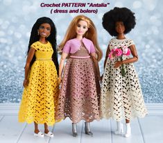 This Patterns & Blueprints item by PaolaStyleShop has 93 favorites from Etsy shoppers. Ships from United States. Listed on Jun 4, 2024 Dress And Bolero, Curvy Barbie, Doll Clothes Pattern, Barbie Clothes Patterns, Barbie Crochet, Crochet Doll Clothes, Barbie Stuff, Clothes Pattern, Knitted Dolls