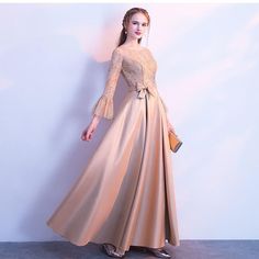 Gaun Dress, Gown Party Wear, Model Gamis, Simple Bridesmaid Dresses, Dress Gamis, Prom Dresses Long Lace, Soiree Dress, Stitching Dresses